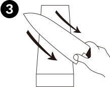 SHARPENING DOUBLE BEVELED BLADES