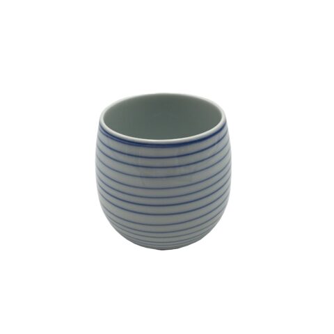 2 Sousaku Japanese DINNER PLATES 10" Blue Cherry Blossom Ume Porcelain Pottery 