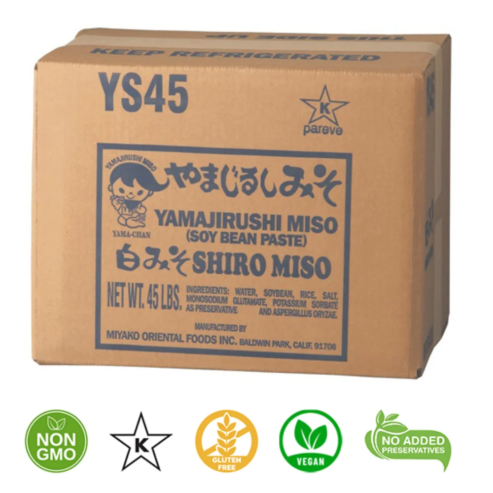 Yamajirushi shiro white miso paste 45lb wholesale restaurant supply #05210
