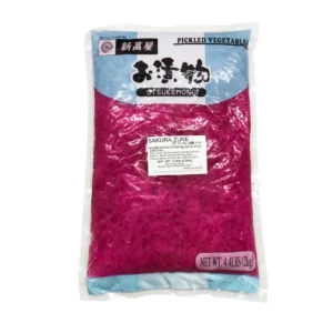 Niitakaya sakura zuke pink pickled radish tsukemono wholesale restaurant supply