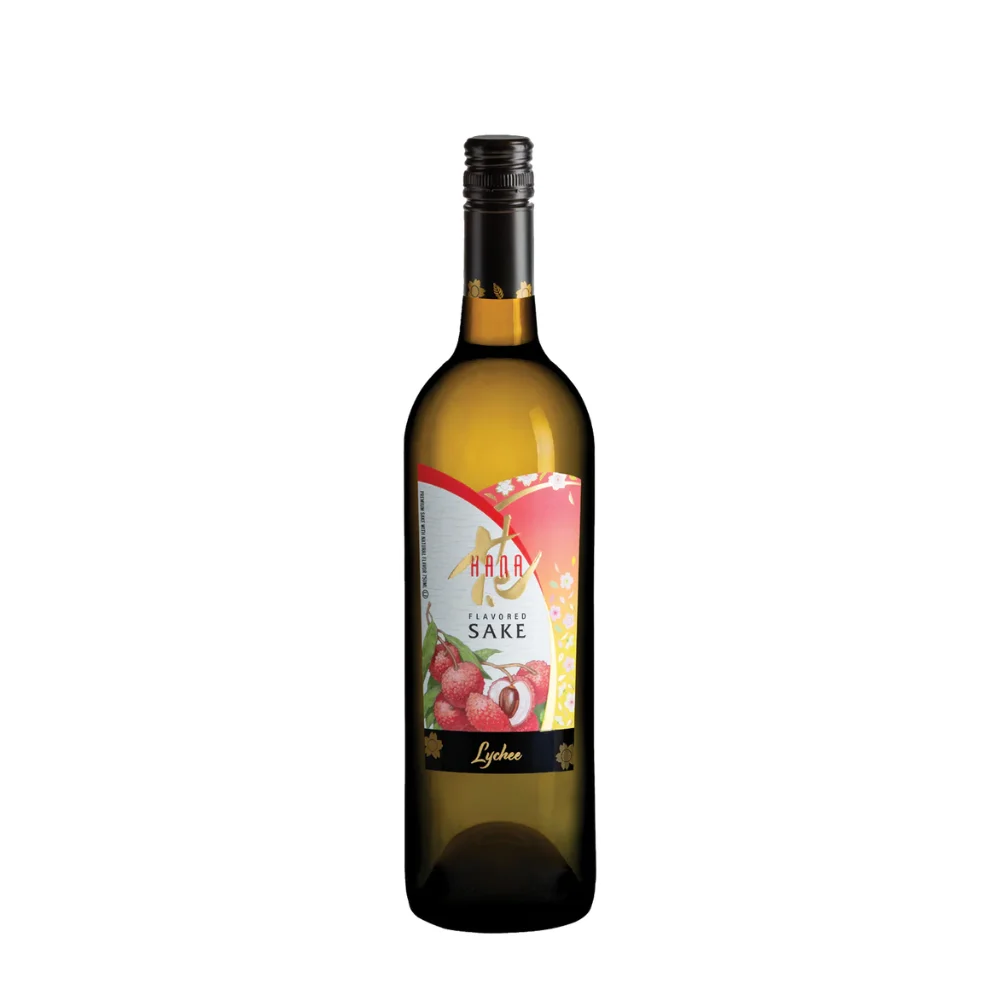 HANA Lychee Flavored Sake 750ml 375ml Takara wholesale restaurant supply #14207