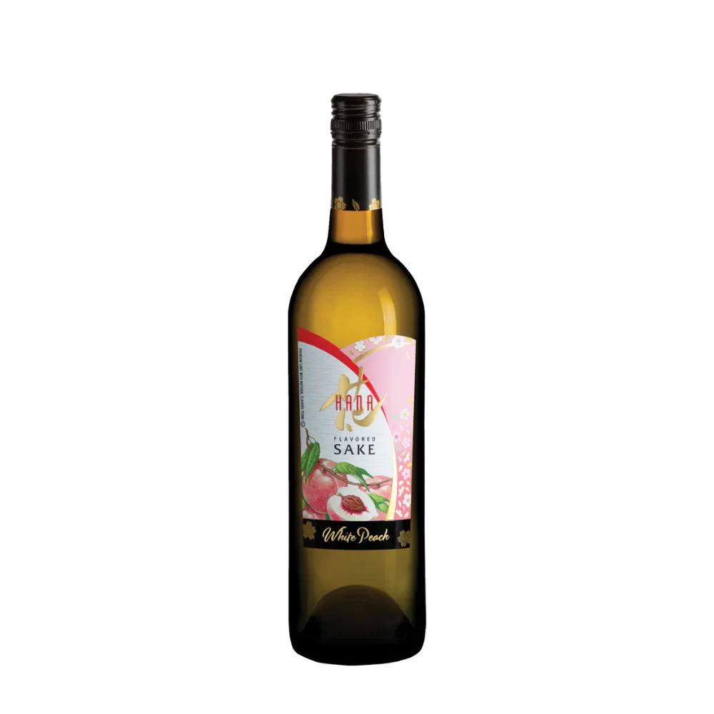 HANA White Peach Flavored Sake 750ml 375ml Takara wholesale restaurant supply #14208