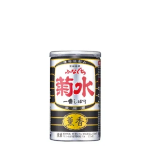 Kikusui Funaguchi Kunko black can Honjozo Nama Genshu sake wholesale restaurant supply #14806