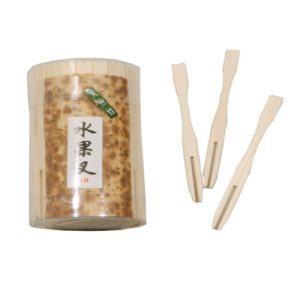 BAMBOO PARTY FORK 140pc/9cm/12