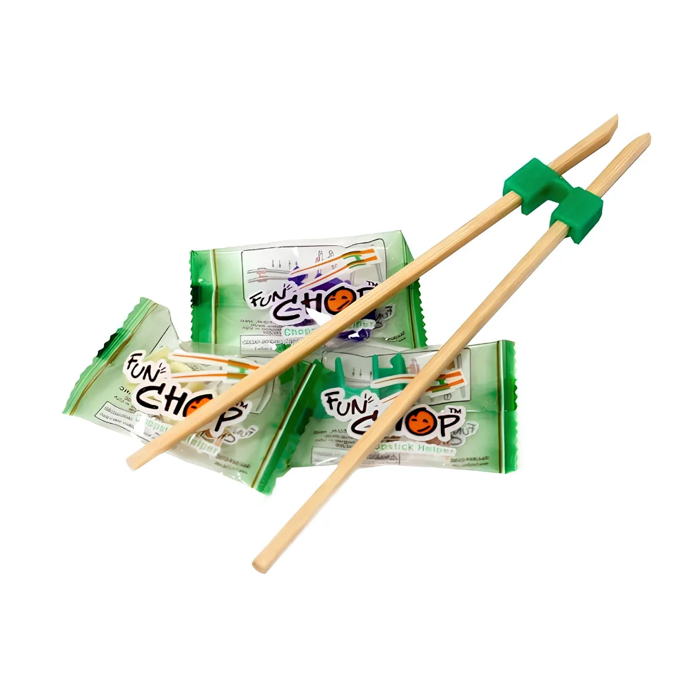 Kids chopstick helper set Fun Chop bamboo training chopsticks wholesale restaurant supply #K6990
