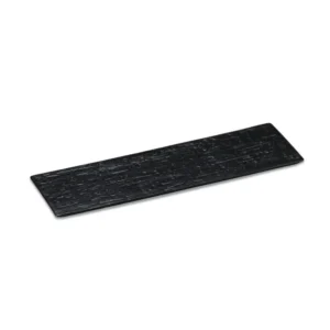 Black rectangular sushi plate ceramic Miyake Toki wholesale restaurant supply #C5080