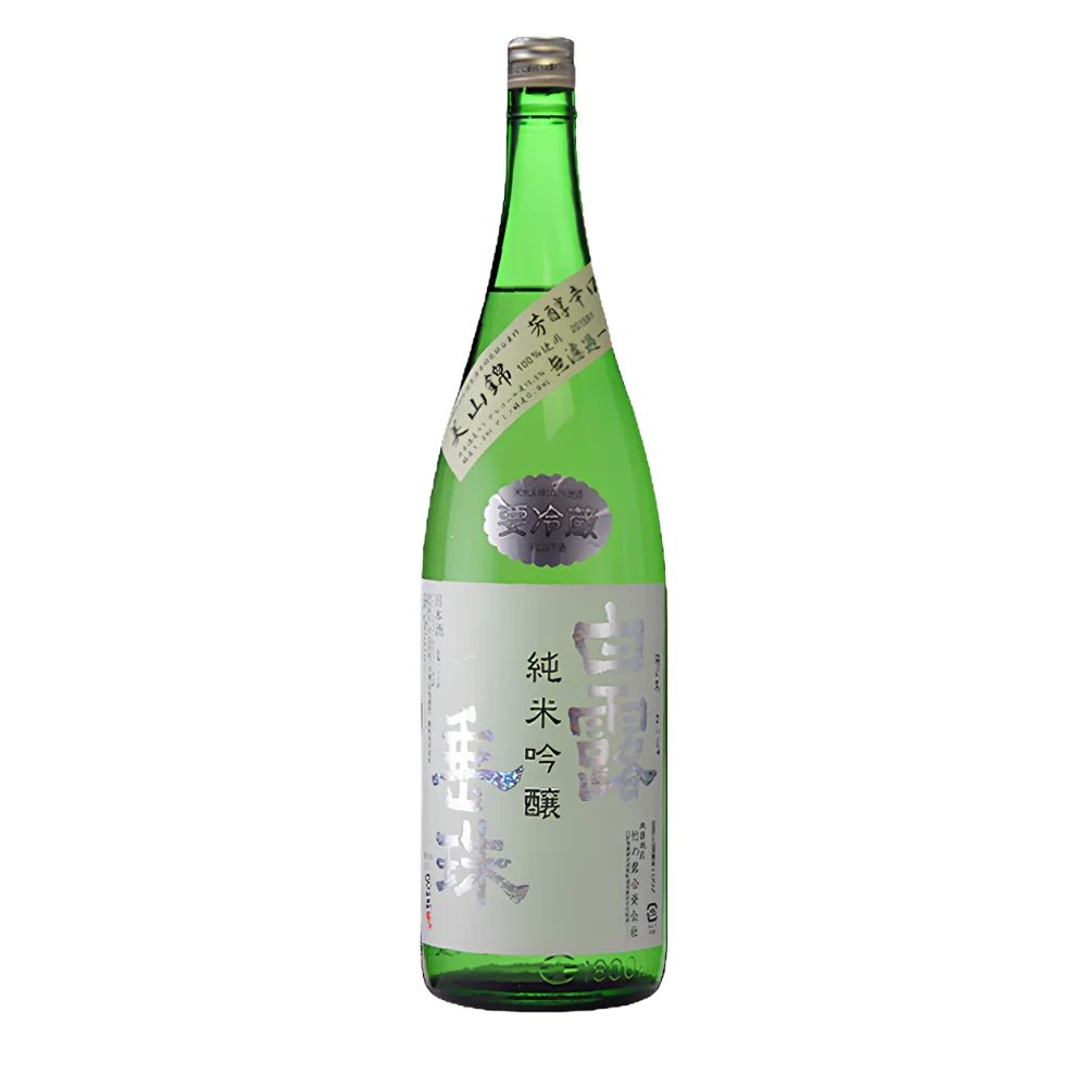 Hakuro Suishu Miyama Nishiki junmai ginjo sake bottle wholesale restaurant supply #14775