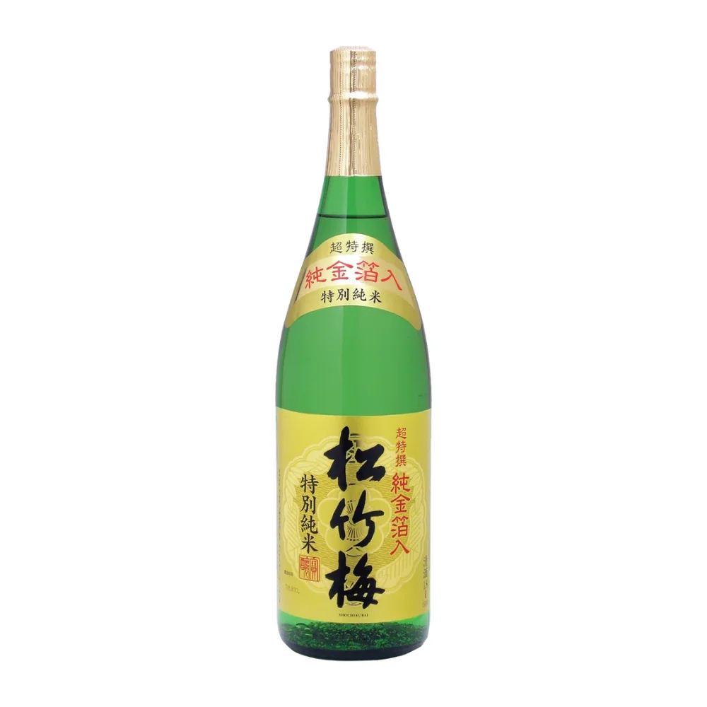 Sho Chiku Bai Kinpaku Tokubetsu Junmai Sake bottle wholesale restaurant supply #14036