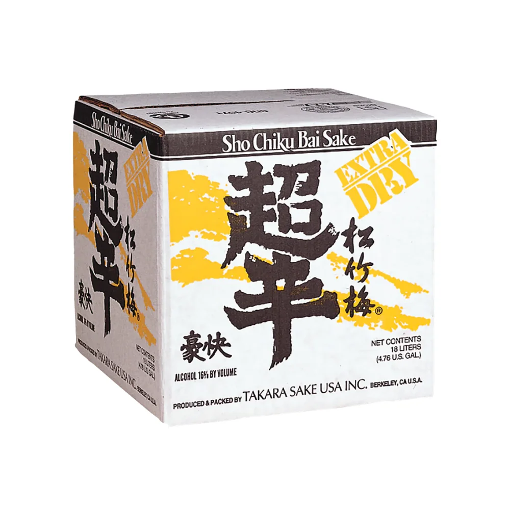 Sho Chiku Bai Chokara Extra Dry Junmai sake cube wholesale restaurant supply #14161