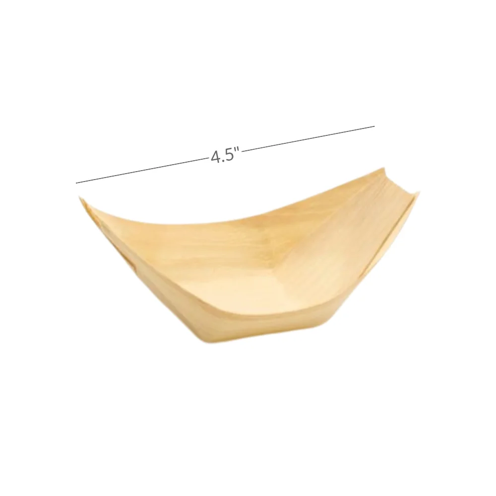 Bamboo boat serving dish disposable wholesale restaurant supply #MTC-99478-1