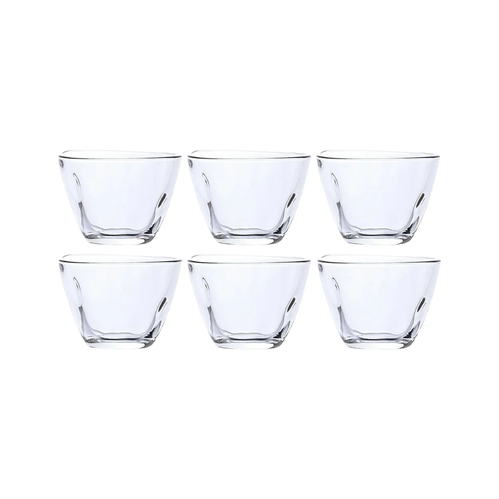 Tebineri glass sake cup, 90ml set of 6, Aderia wholesale restaurant supply #G3058