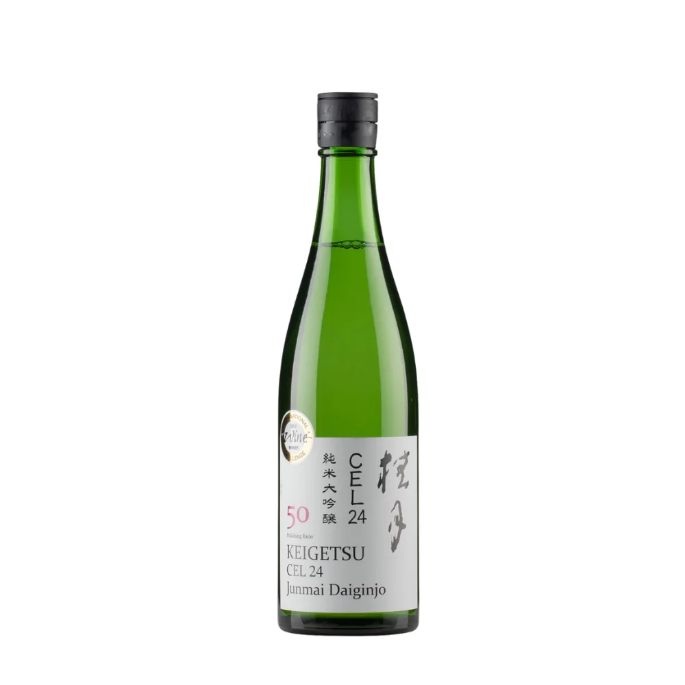 CEL24 Junmai Daiginjo sake 720ml bottle Keigetsu wholesale restaurant supply #14144