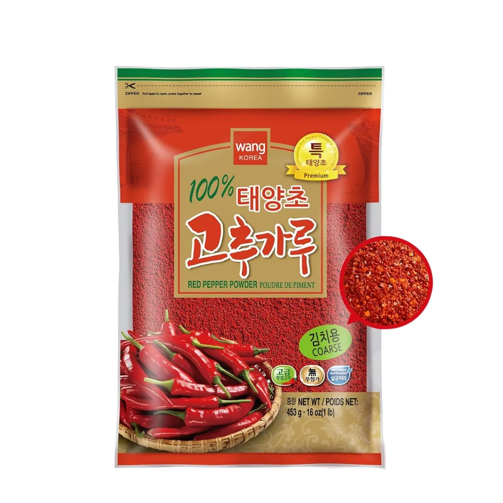 Red Pepper Powder Gochugaru Coarse Bag Wang Korea wholesale restaurant supply #08307-1