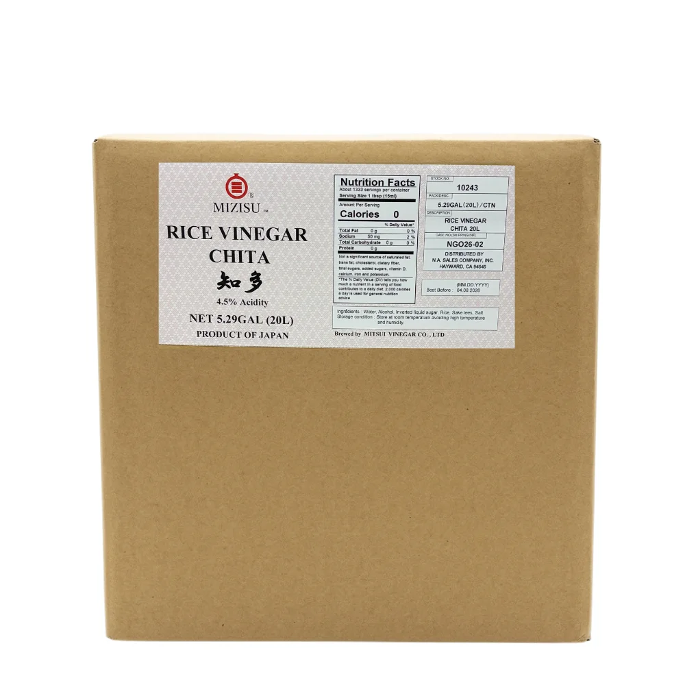 Rice Vinegar Chita 20L Mizisu wholesale restaurant supply #10243