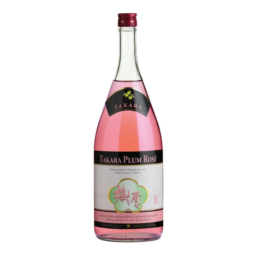 Takara Plum Rose umeshu plum wine 1.5L bottle wholesale restaurant supply #14237