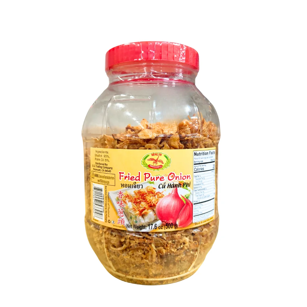 Fried Onion Crispy Fried Shallots Jar Dragonfly wholesale restaurant supply #16035