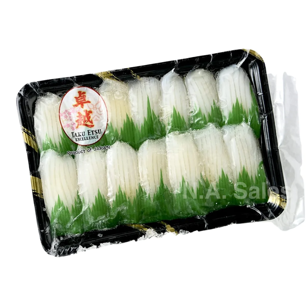 Taku Etsu Mongo Ika squid slice sashimi tray wholesale restaurant supply #20253-1