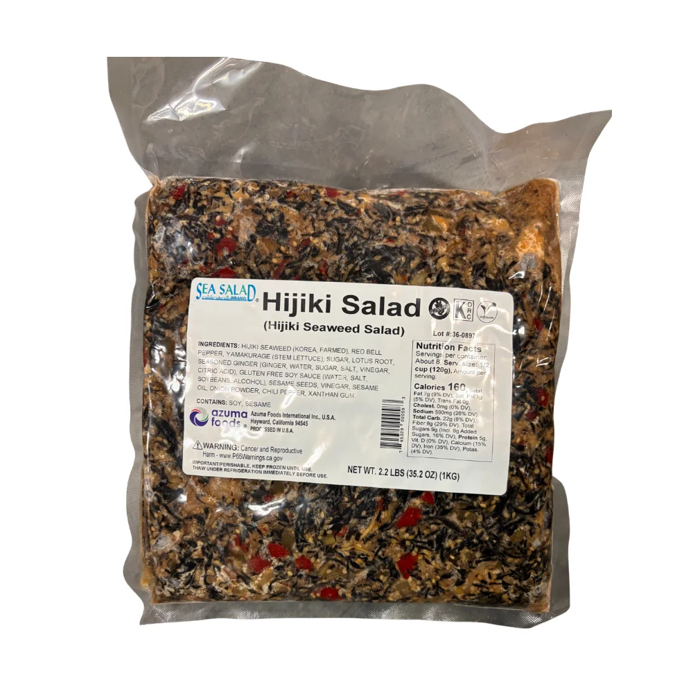 Hijiki seaweed salad frozen Sea Salad Brand wholesale restaurant supply #21321