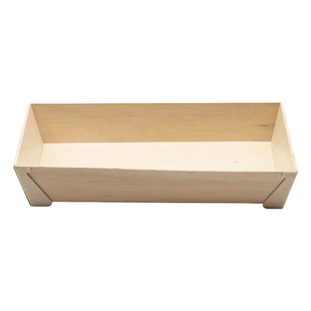 rectangular wooden sushi takeout container wholesale restaurant supply