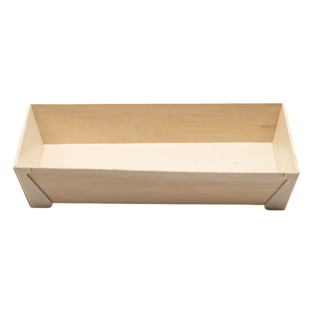 rectangular wooden sushi takeout container wholesale restaurant supply