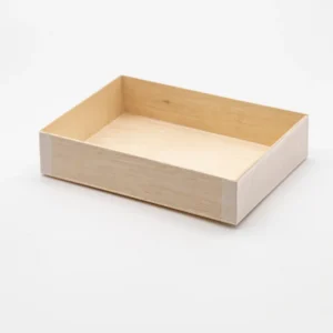 Foldable Wooden Container Takeout Togo Box #STI-WBFD-120 #STI-WBFD-120L