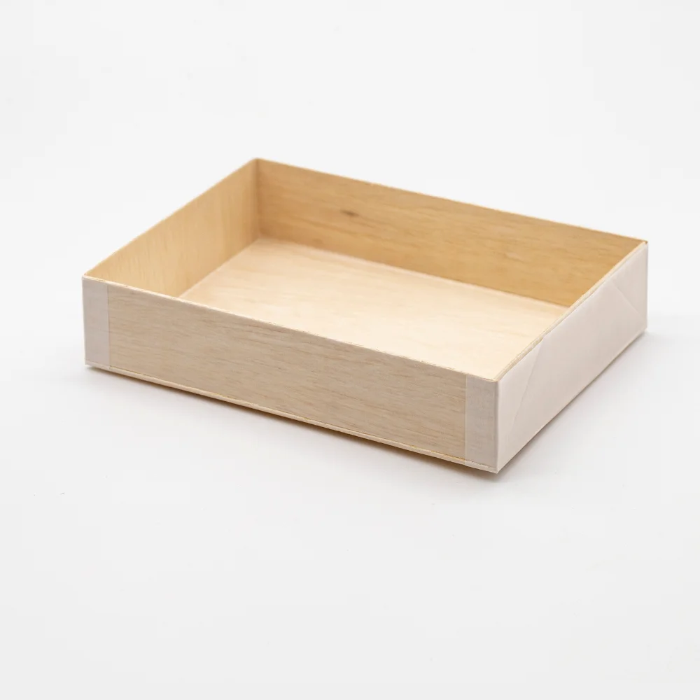 Foldable Wooden Container Takeout Togo Box #STI-WBFD-120 #STI-WBFD-120L