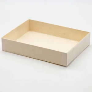 Foldable Wooden Container Takeout Togo Box #STI-WBFD-145 #STI-WBFD-145L