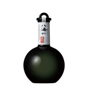 Hakkaisan Kongoshin Junmai Daiginjo round black sake bottle wholesale restaurant supply #14862-1