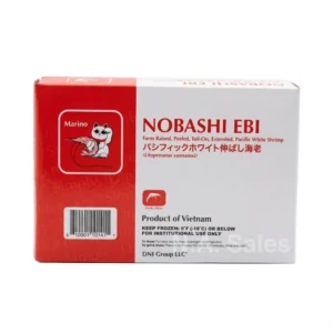 Nobashi Ebi Shrimp box Marino wholesale restaurant supply #20448-1