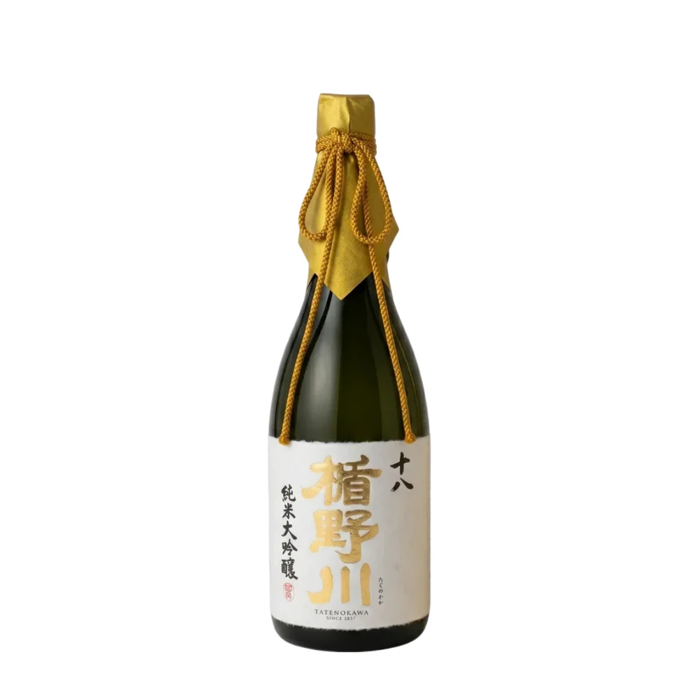 Tatenokawa 18 junmai daiginjo sake bottle wholesale restaurant supply #14891-1