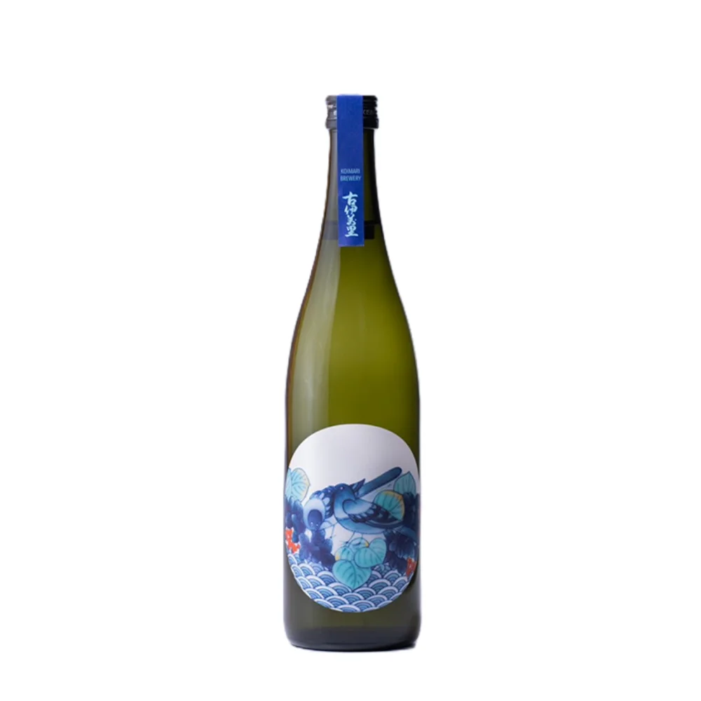 Koimari Blue Bird Junmai Ginjo sake bottle wholesale restaurant supply #MTC-14703