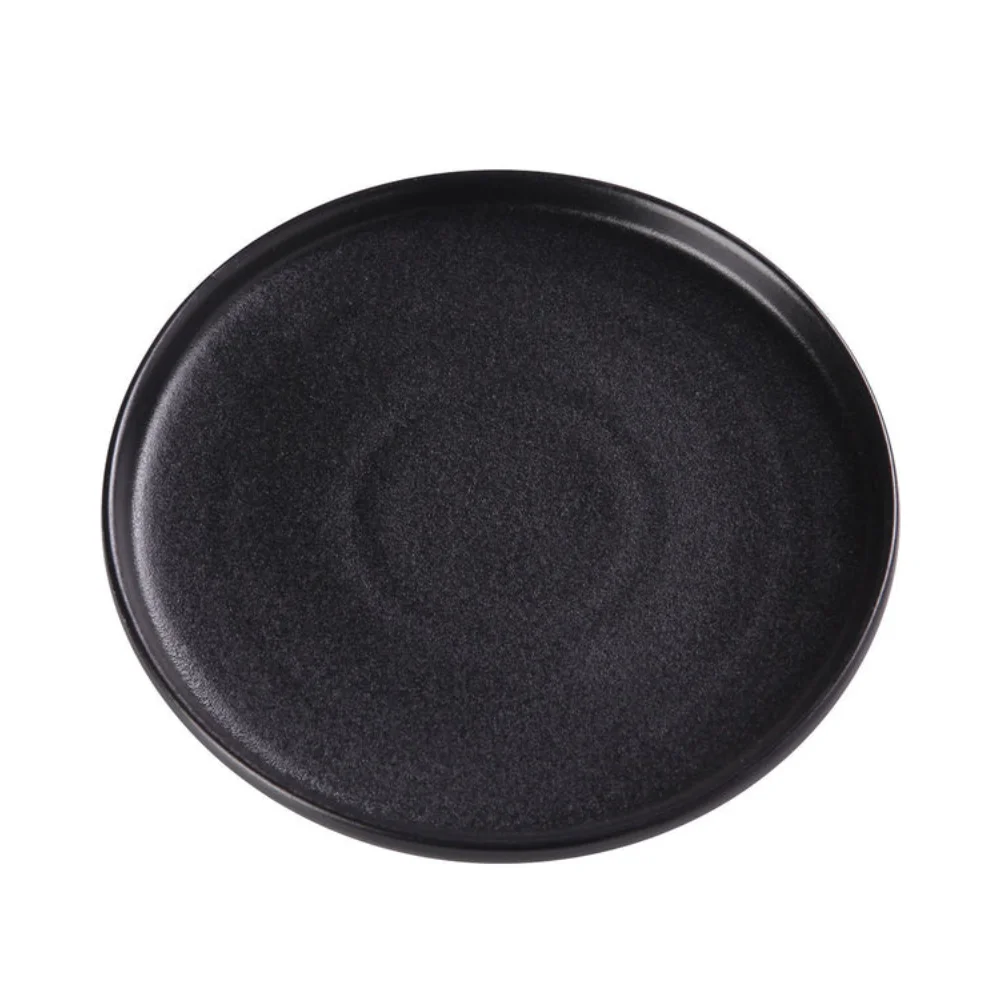 Noble black porcelain stackable dinner plate wholesale restaurant supply #MTC-83226