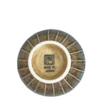 Japanese porcelain rice soup bowl blue brown rustic glazed dinnerware wholesale restaurant supply #NAT‑C1992