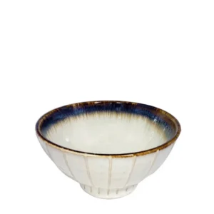 Japanese porcelain rice soup bowl rustic glazed dinnerware wholesale restaurant supply #NAT‑C1993